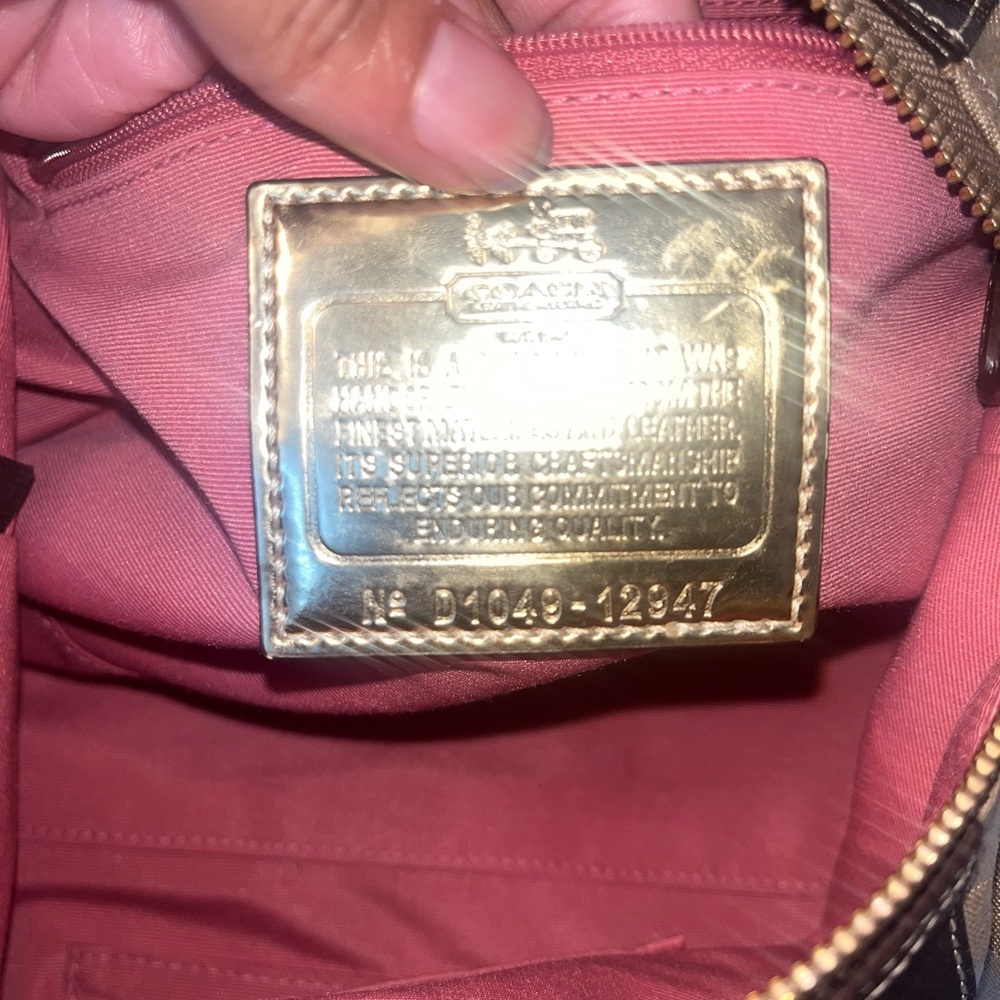 Coach Madison Op Art C Signature Satchel Bag - Picture 11 of 11